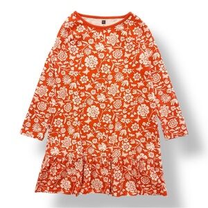 Tea Collection | Long Sleeve Floral Drop Waist Dress (10)